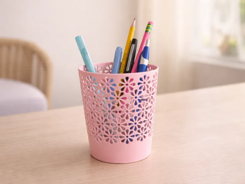 Bloom Cup - Floral Lattice Desk Organizer