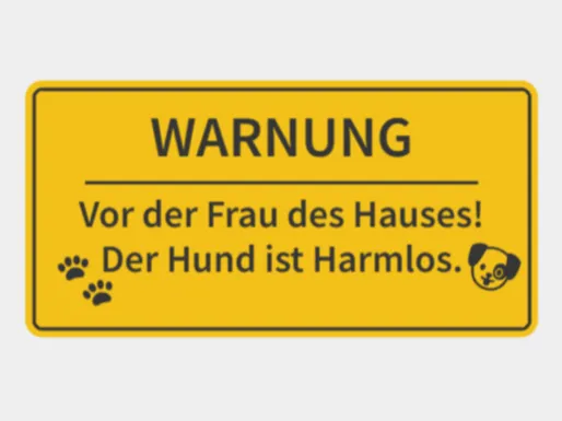 Warnung vor der Frau!