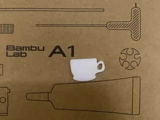 Coffee Cup Shaped Gift Tag/Charm