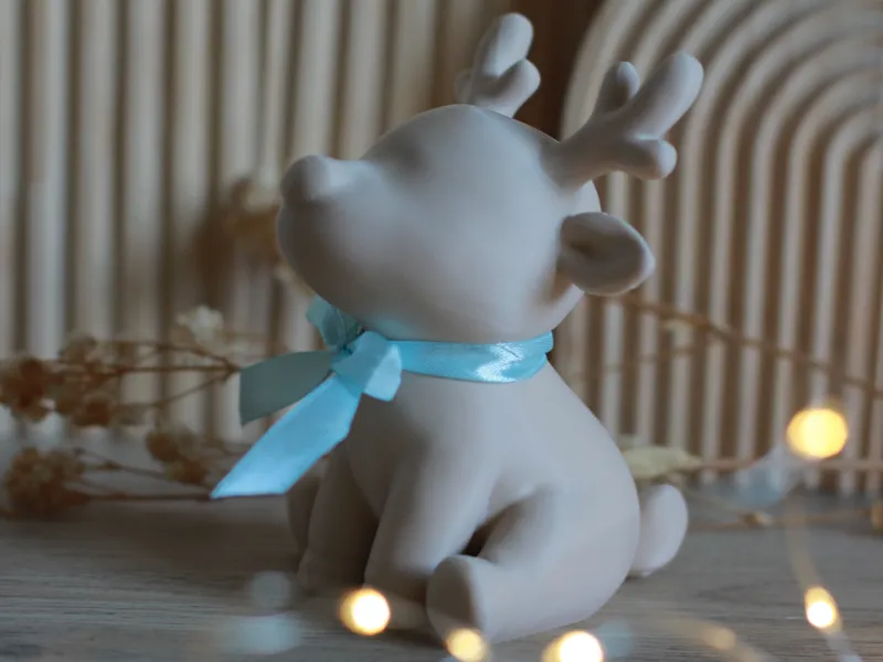 Rentier minimalistisch sitzend Deko Weihnachten