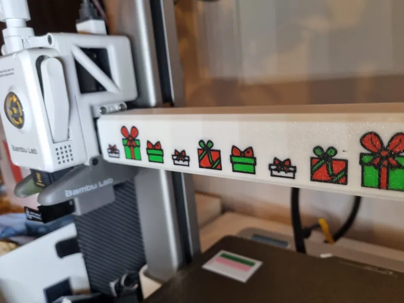 A1 X-axis Christmas Dust Cover
