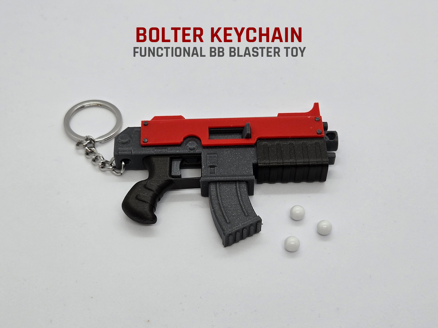 Bolter Keychain — Functional Blaster Toy