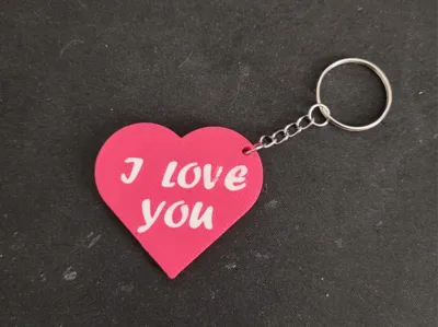Valentine's day - Key Ring I love you