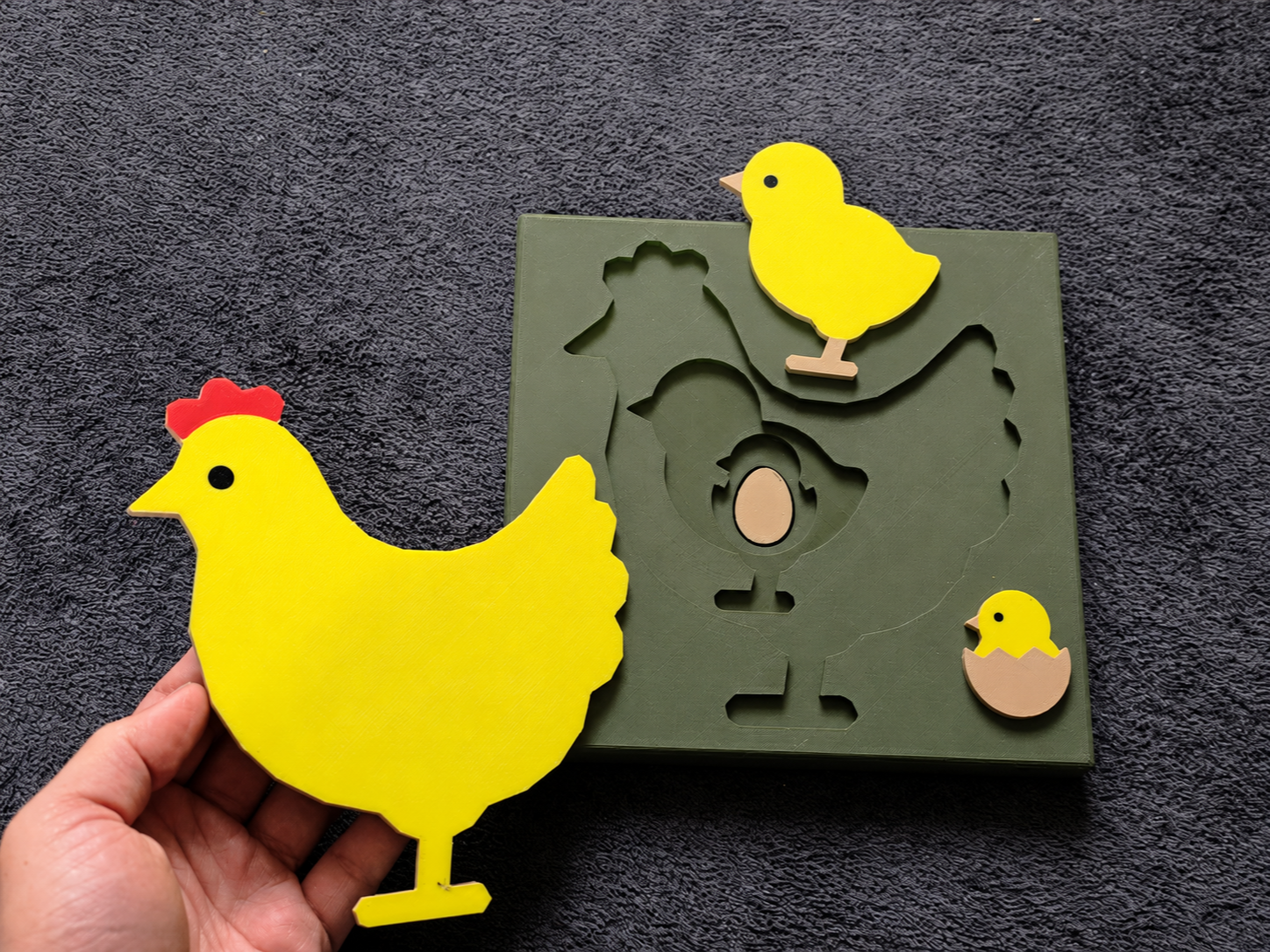 Chicken Life Cycle Layered Puzzle