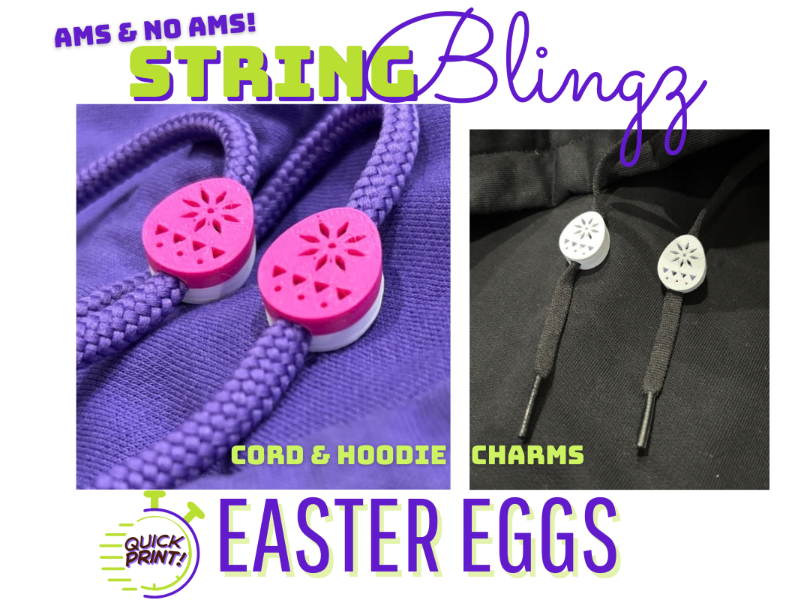 Easter Egg StringBlingz | Hoodie Cord Charms