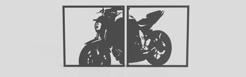 Yamaha MT07 17 wall art