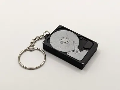 Hard Drive Keychain