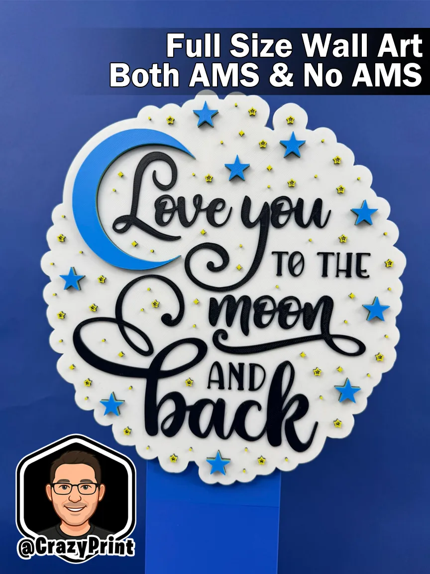 Love you to the moon and back -Wall Art No AMS