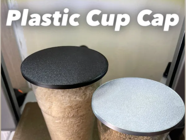 Couvercle pour gobelet en plastique réutilisable