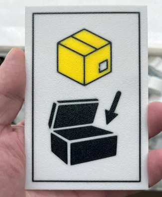 Parcel in box sign