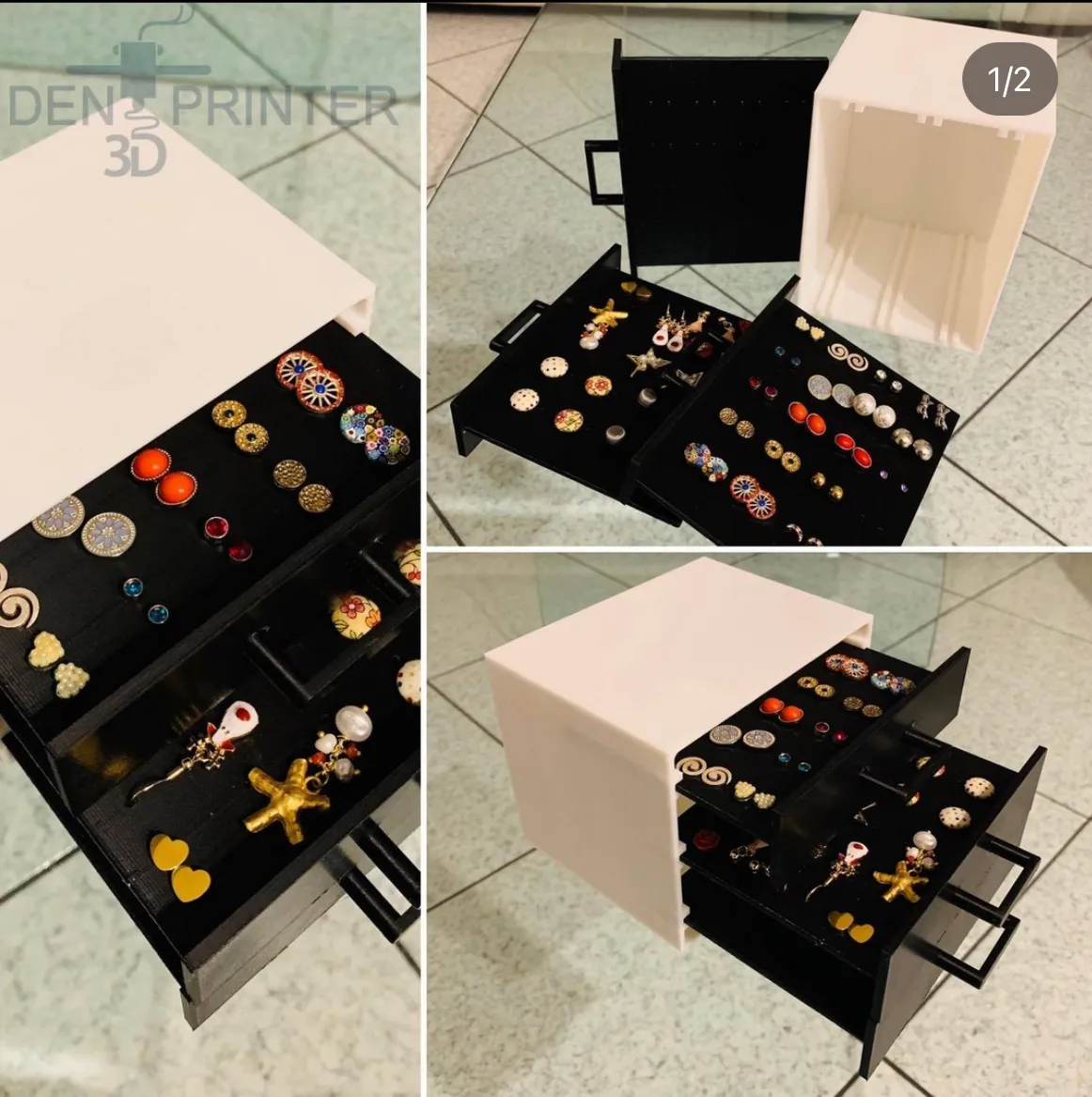 Earrings and Jewelry Box view 2