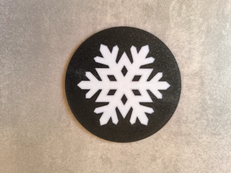 Christmas Coasters with 12 different Snowflakes