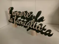 Citation déco l'amour est un cadeau, la famille une conquête — photo 5