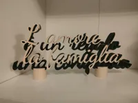 Citation déco l'amour est un cadeau, la famille une conquête — photo 9