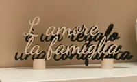 Citation déco l'amour est un cadeau, la famille une conquête — photo 3