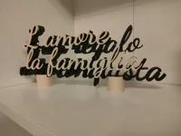 Citation déco l'amour est un cadeau, la famille une conquête — photo 7