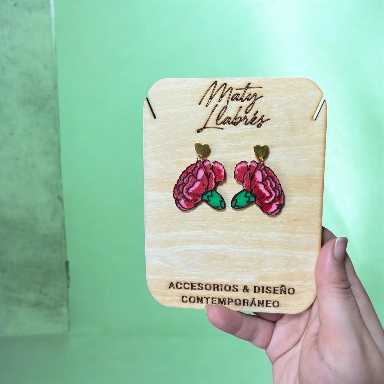 Pendientes clavel view 2