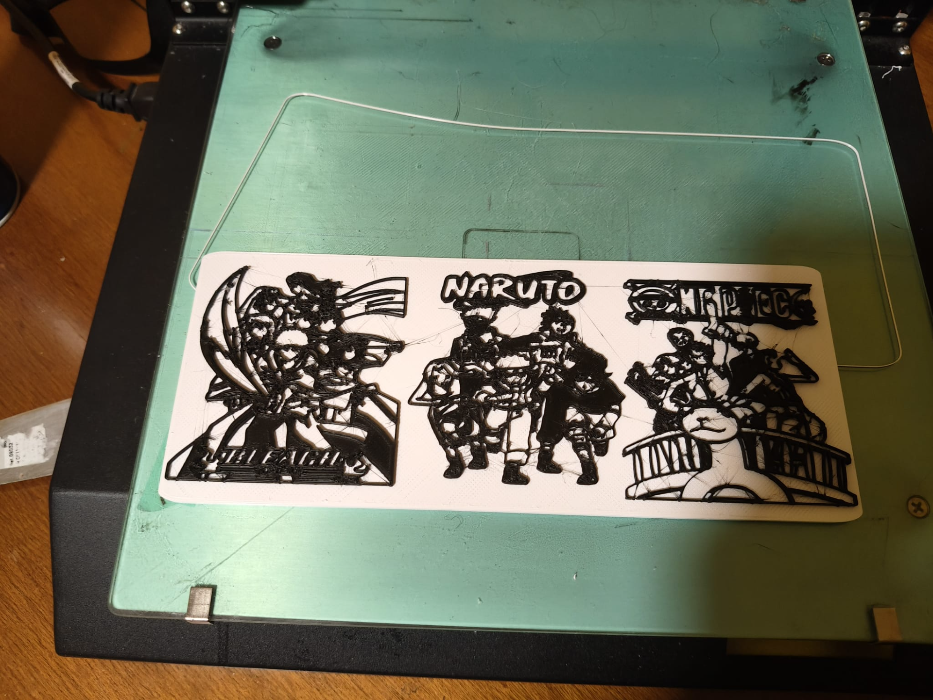 cuadro tres grandes del anime