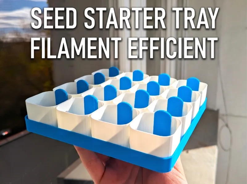 Seed Starter filament efficient easy lift tabs