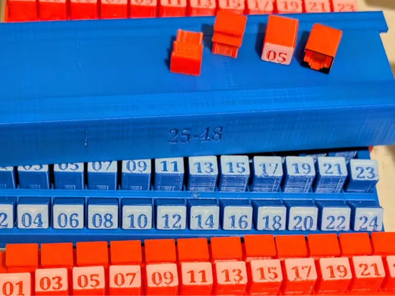 Network Switch Keycap Labels Case 