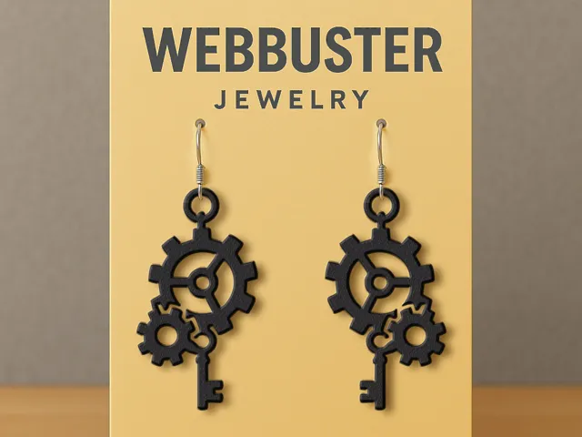 The Master Key - Steampunk Earrings