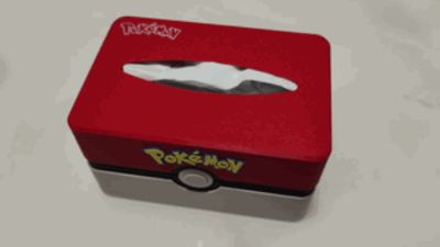 Flip-top Pokemon Tissue Box (Multi-part print, no AMS required)