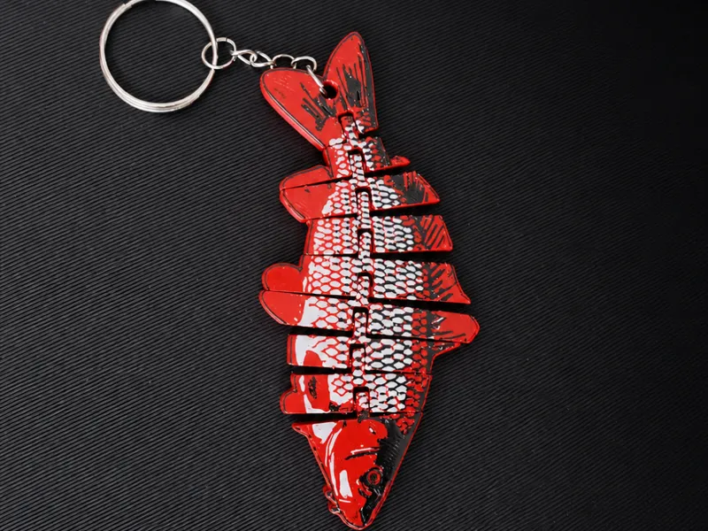 Articulated Carp Keychain | Flexi Fish Toy