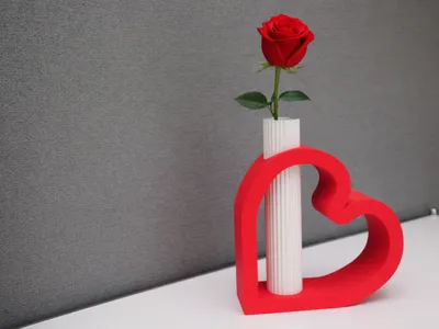 Love Heart Vase for Valentines Day 