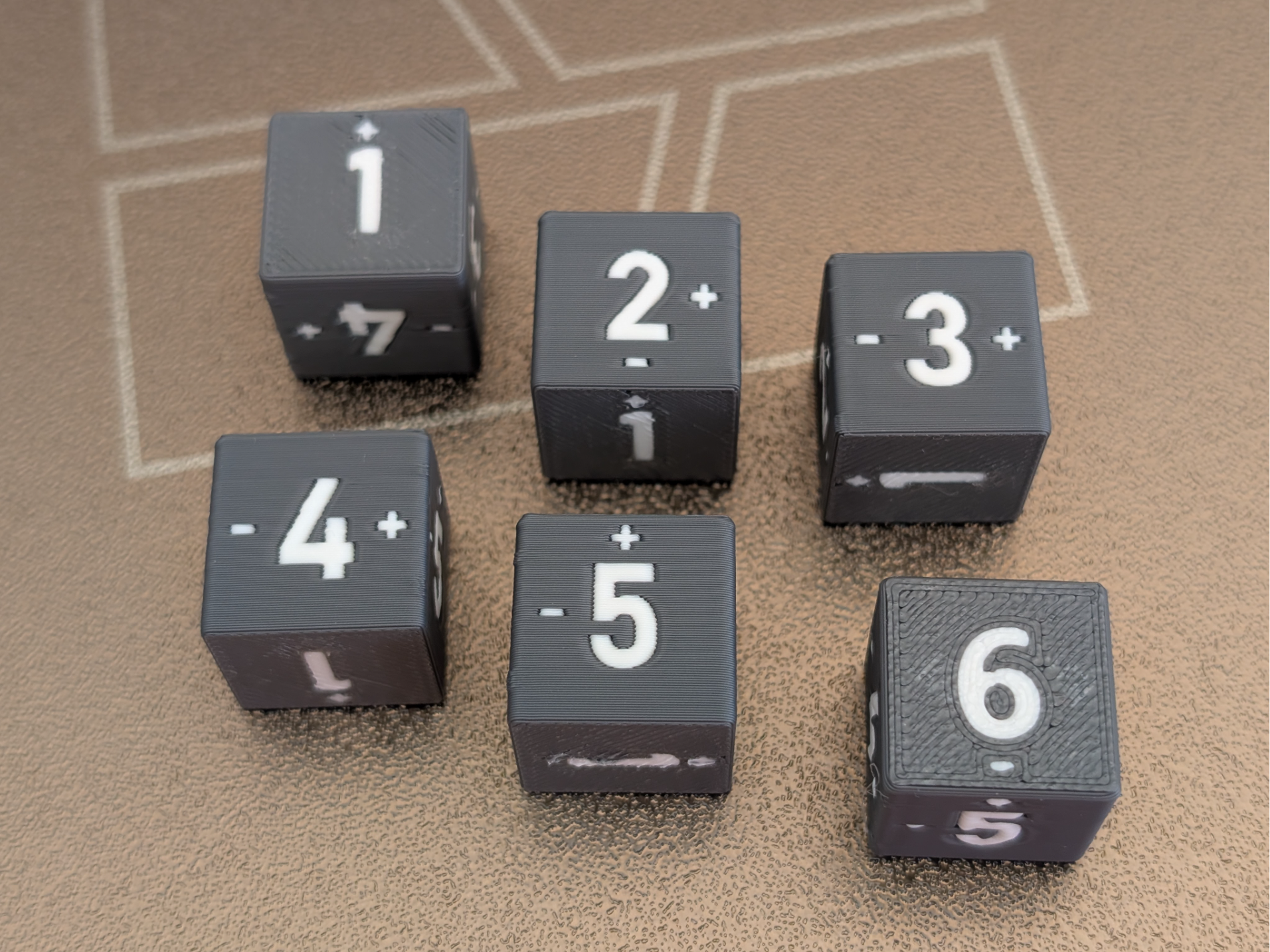 Spindown D6 (inspired by Burger Tokens)