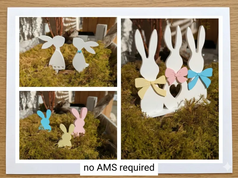 Springtime Bunny Trio: Easy DIY Decor