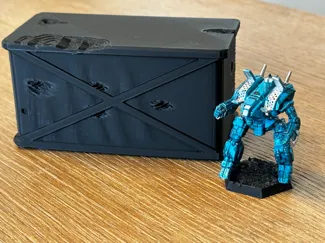Large Crate Scatter Terrain Damaged
