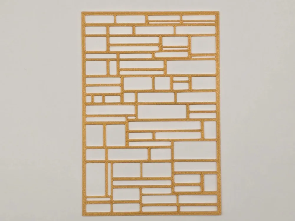 Cuble Square Pattern Geometric Square Cubes Stencil Pattern Template - Free 3D Print Model ...