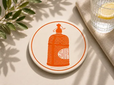 Classic Argentine Siphon 4 - Coaster