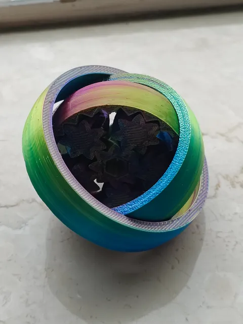 Two-in-One Gyro and Gear Fidget Spinner view 3