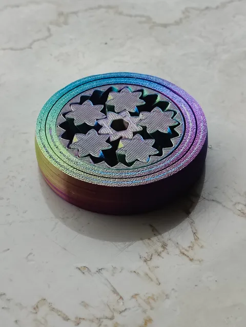 Two-in-One Gyro and Gear Fidget Spinner view 2