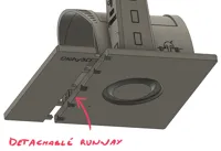 Hangar with detachable runway (to be glued) for P1 & X1