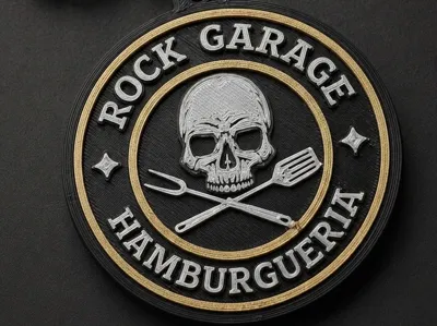 rock garage keychain
