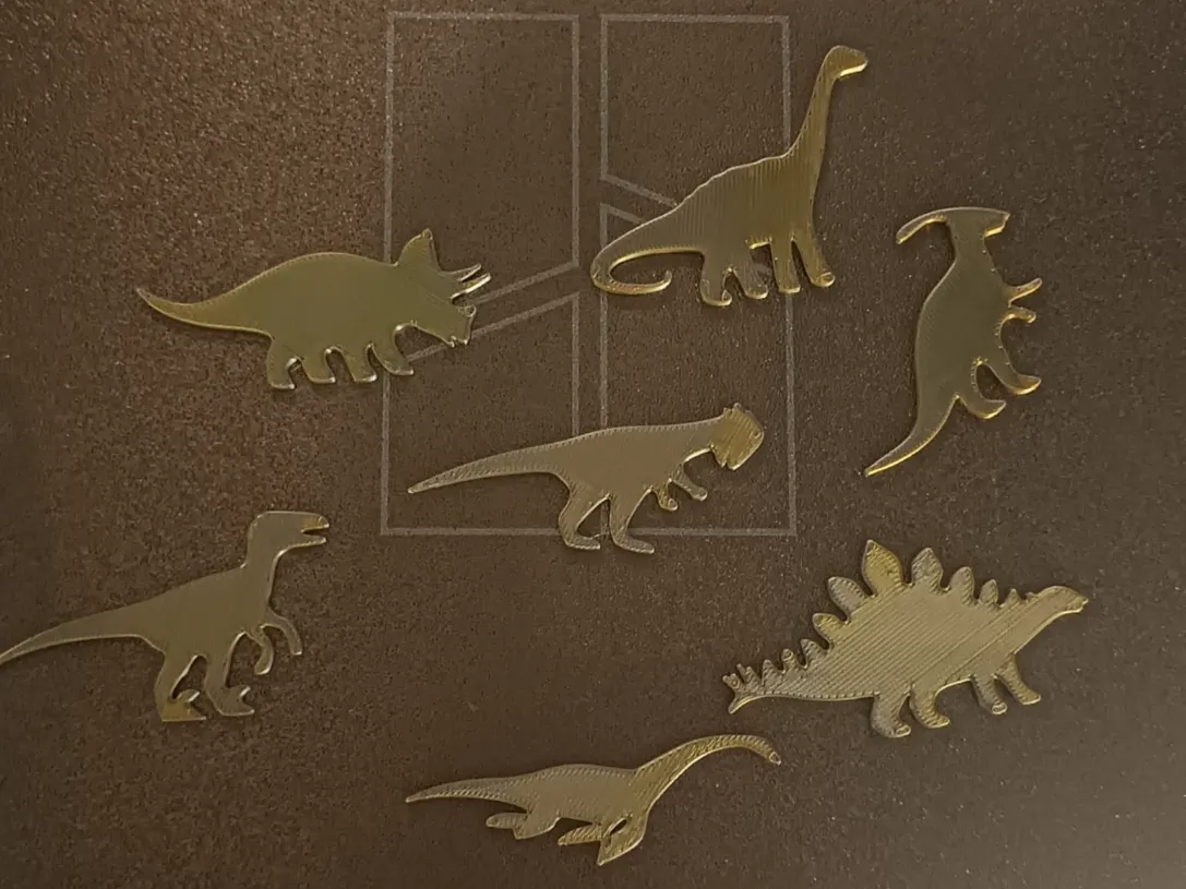 Magnets dinosaures 2D