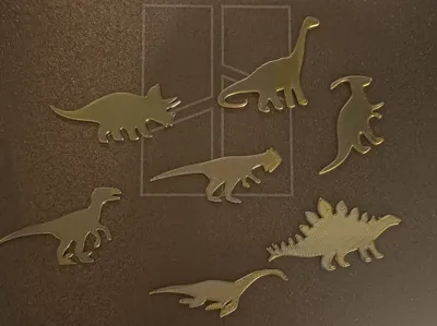 2D Dinosaur Magnets