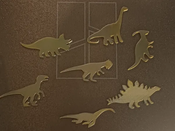Magnets dinosaures 2D