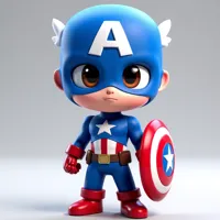Captain America - figurine a peindre — photo 5