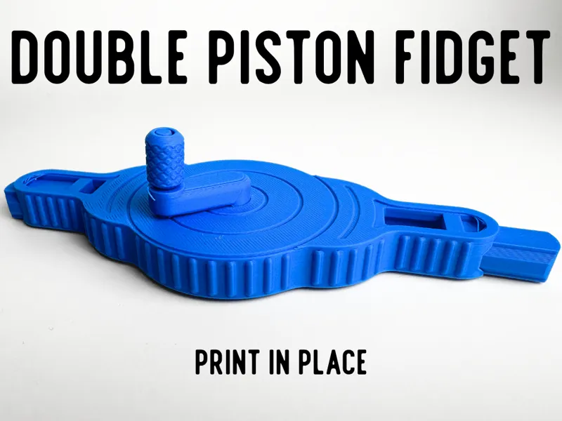 Double Piston Fidget (Print In Place)