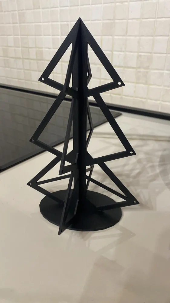 Disassemblable modern design Christmas tree - Free 3D Print Model ...