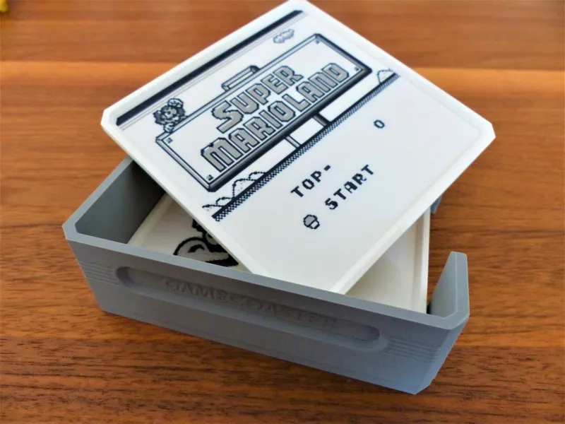 Gameboy Retro-Art Coaster and container