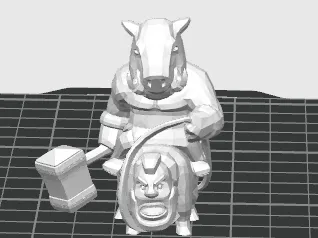 Figurine « Rider Hog » format réduit