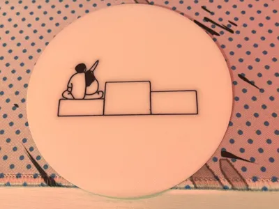 Podium Coaster - A Quiet Sip, A Shared Moment