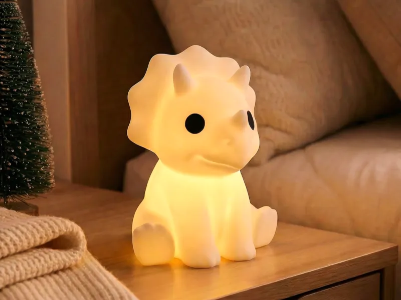 Cute Triceratops Lamp – Dinosaur Tealight Holder