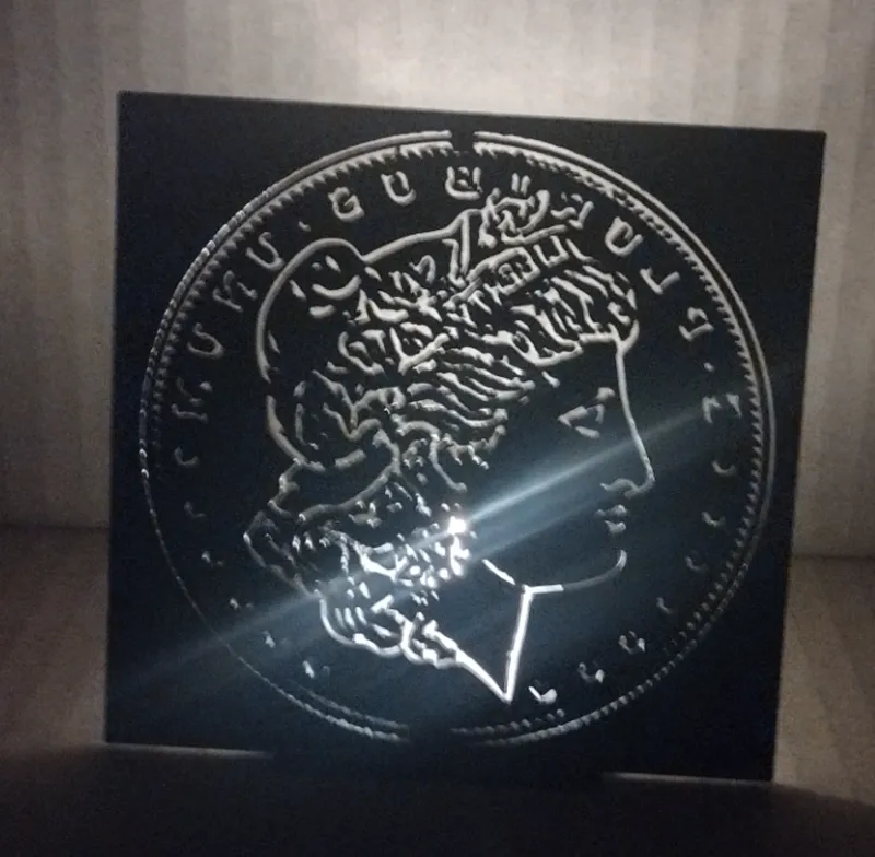 Morgan silver dollar light