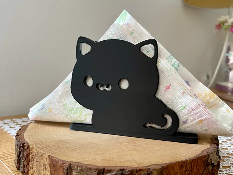 Porta tovaglioli gatto carino che ti fissa