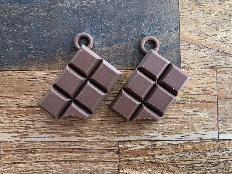 Chocolate bar keychain